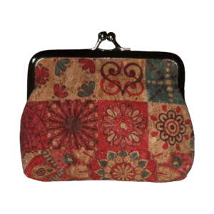 Monedero clásico con cierre metálico