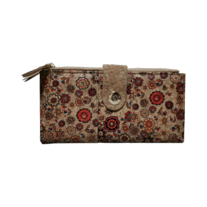 Billetera de corcho Slim Grande Doble Zipper