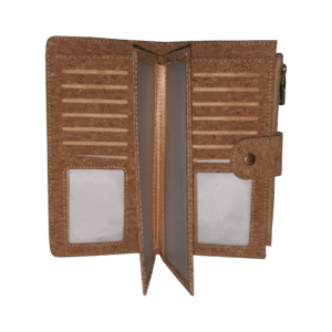 Porta Pasaporte de Corcho con Monedero