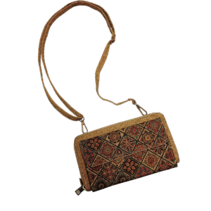 Billetera manos libres horizontal con doble compartimento