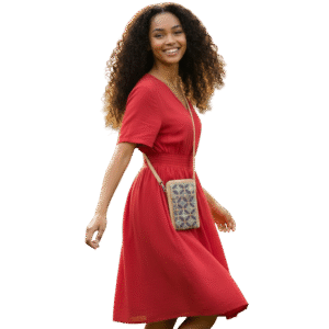 Bolso de corcho con doble compartimento