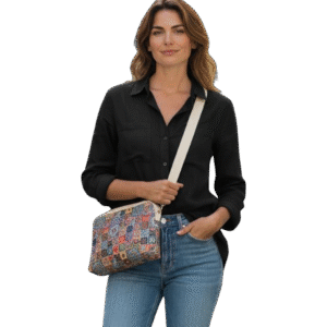 Bolso de corcho Acordeón