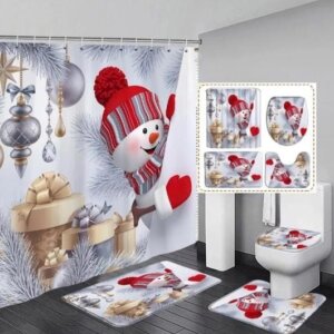 Set navideño para baño – Muñeco de Nieve