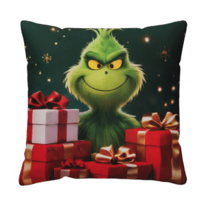 Fundas navideñas para cojín El Grinch