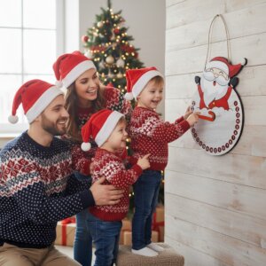 Calendario de adviento de madera